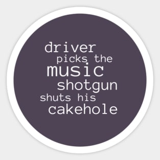 Drive Picks the Music Sticker